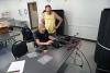 Ralph and Bill adjusting the IC-7000 for the phone band