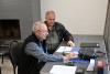 Bob on the radio with Joe logging